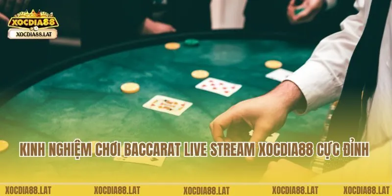 Kinh nghiệm chơi Baccarat Live Stream Xocdia88 cực đỉnh 