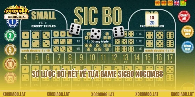 Sơ lược đôi nét về tựa game Sicbo Xocdia88